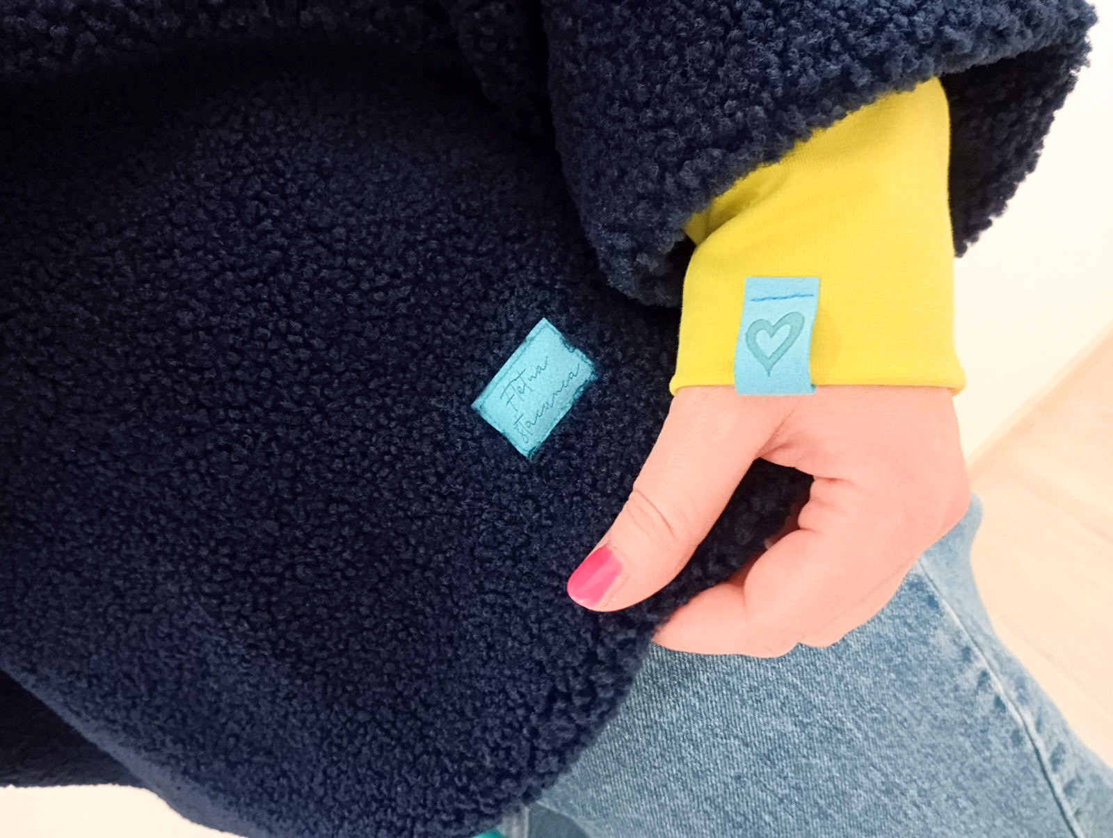 Pulover s Kapuco BLUE Teddy-prednaročilo - slika 4